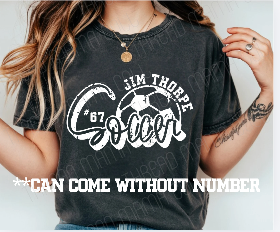 Distressed Soccer Tee