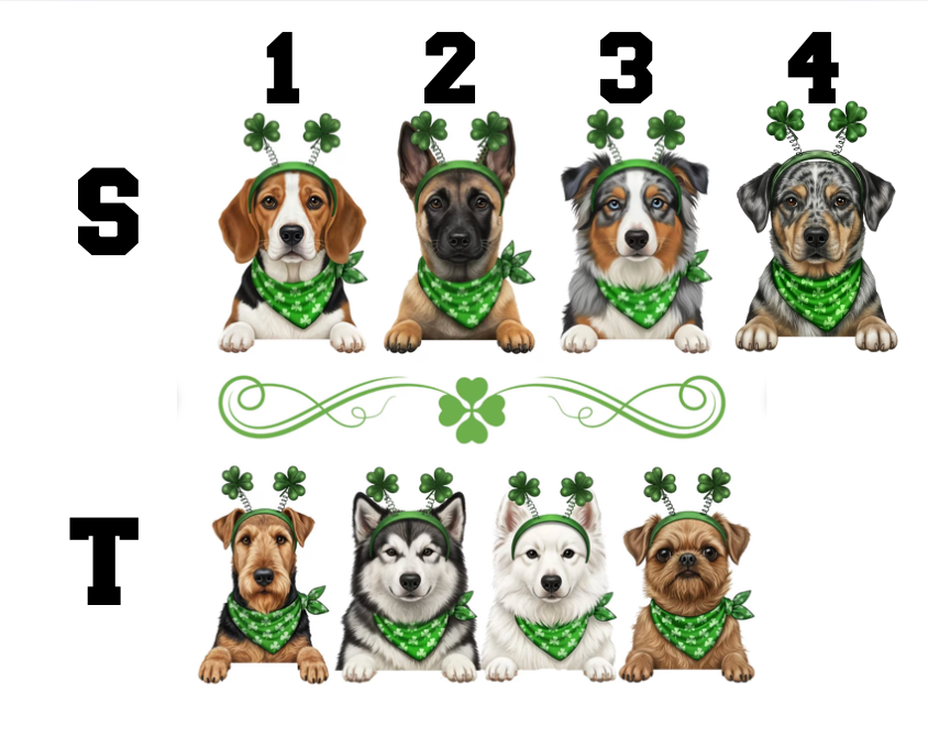St. Patrick's Day Dog Breed Tee