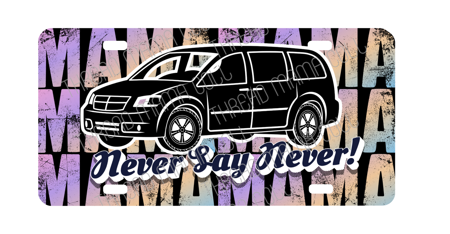 MiniVan Mama License Plate