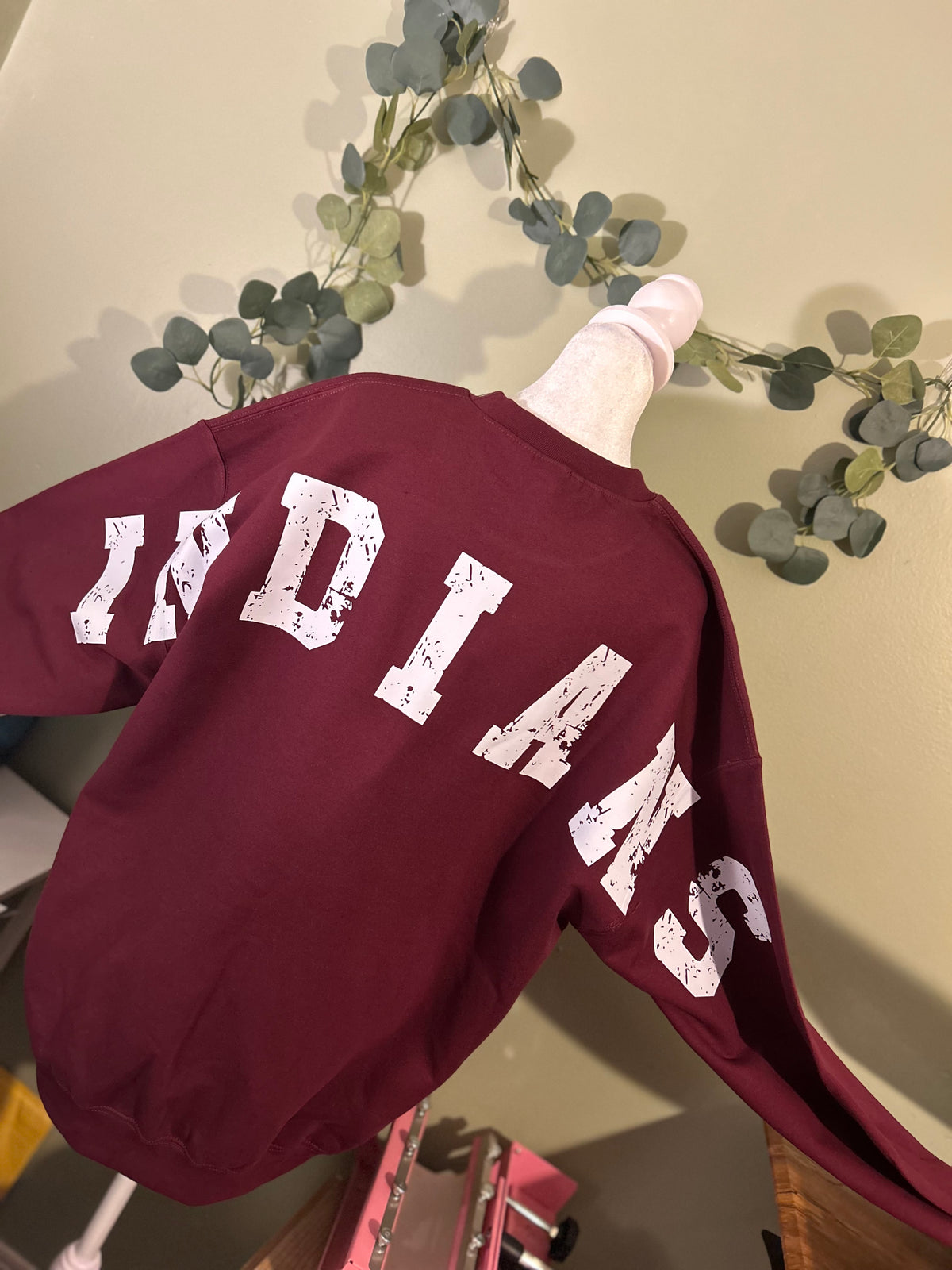 Oversized Lettering Crewneck or 1/4 Zip