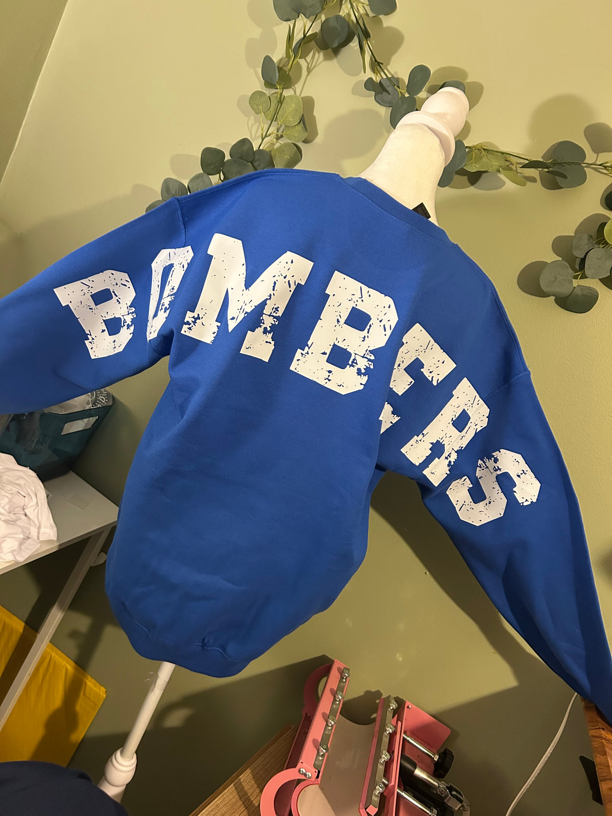 Oversized Lettering Crewneck or 1/4 Zip