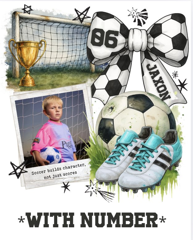 Custom Soccer Player Tee