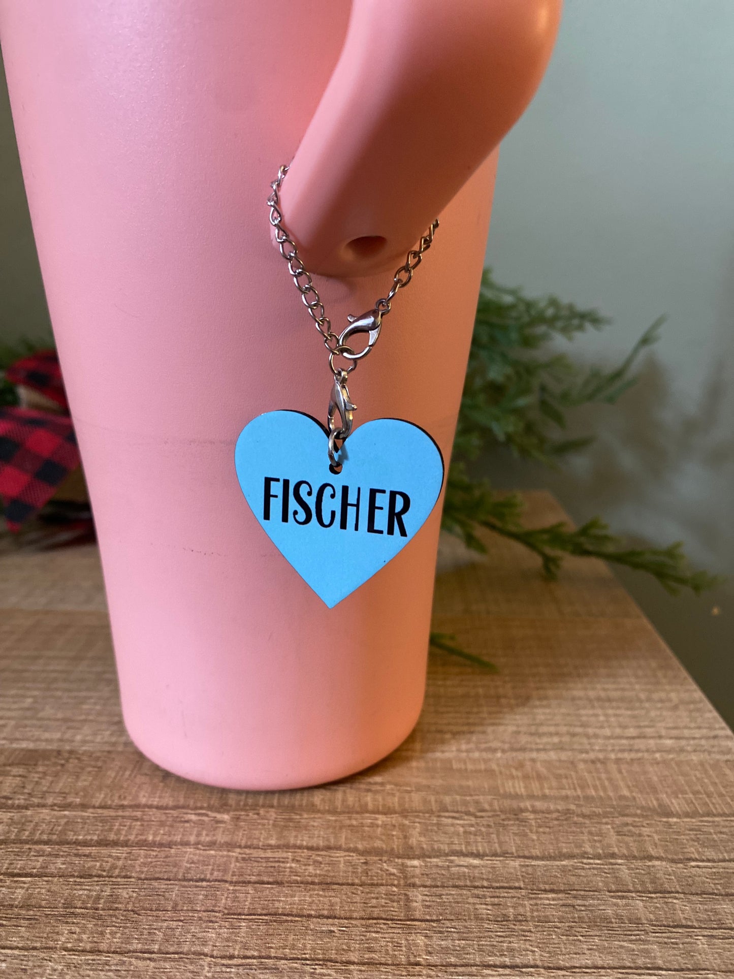 Candy Heart Tumbler Charms