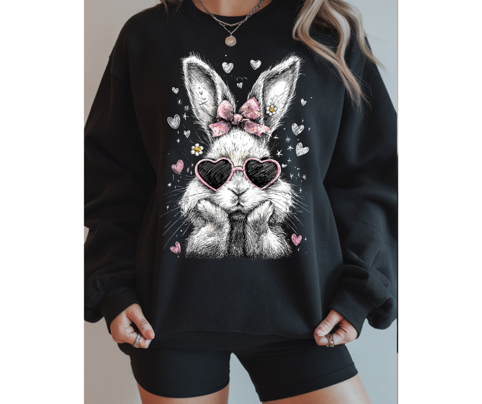 Preppy Easter Bunny Crewneck Sweatshirt