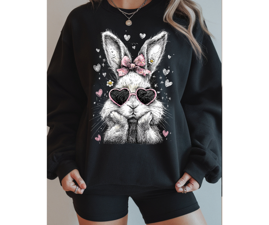 Preppy Easter Bunny Crewneck Sweatshirt