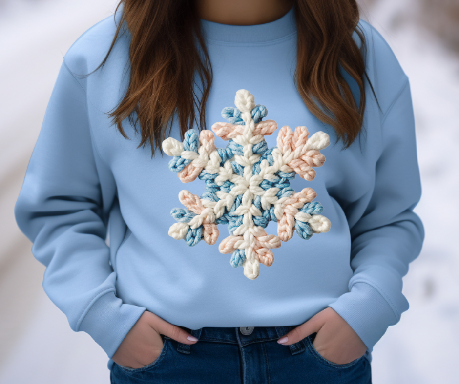 Crochet Winter Snowflake Multi