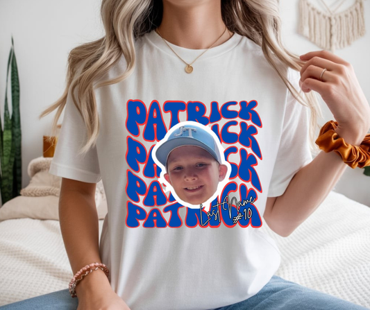 Baseball Face Custom Player Tee