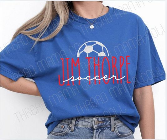 Soccer Script Tee