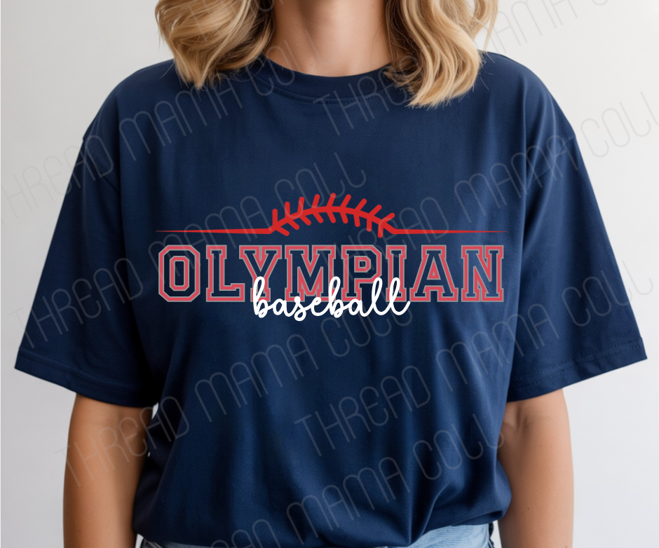 Block Letter Baseball Tee