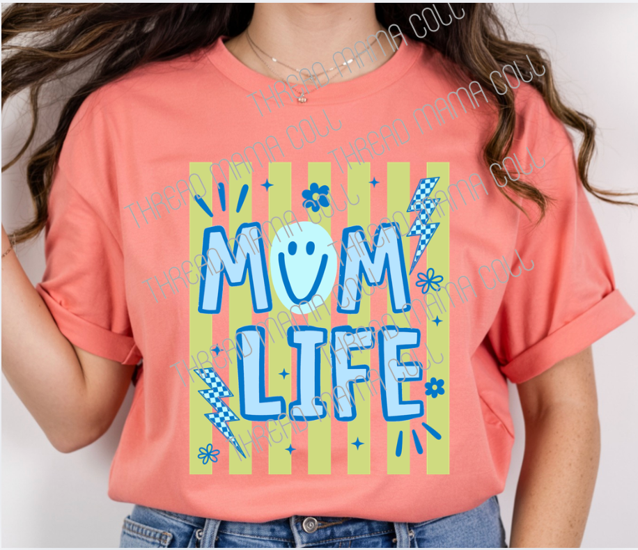 Striped Style Mom Tee