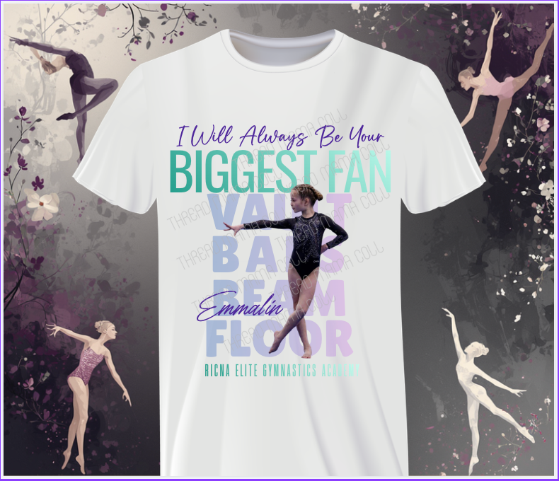 Biggest Fan Gymnastics Mom Tee