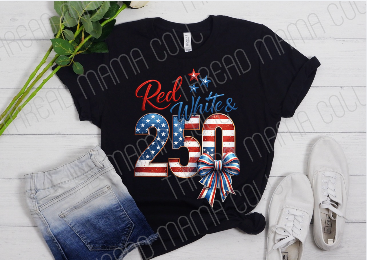 Red White and 250 Tee