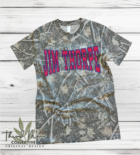 Jim Thorpe Football Camo Tee