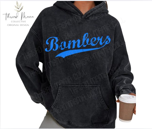 Bombers Vintage Mineral Wash Hoodie