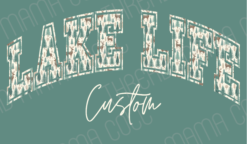 Lake Life Custom Crewneck Sweatshirt