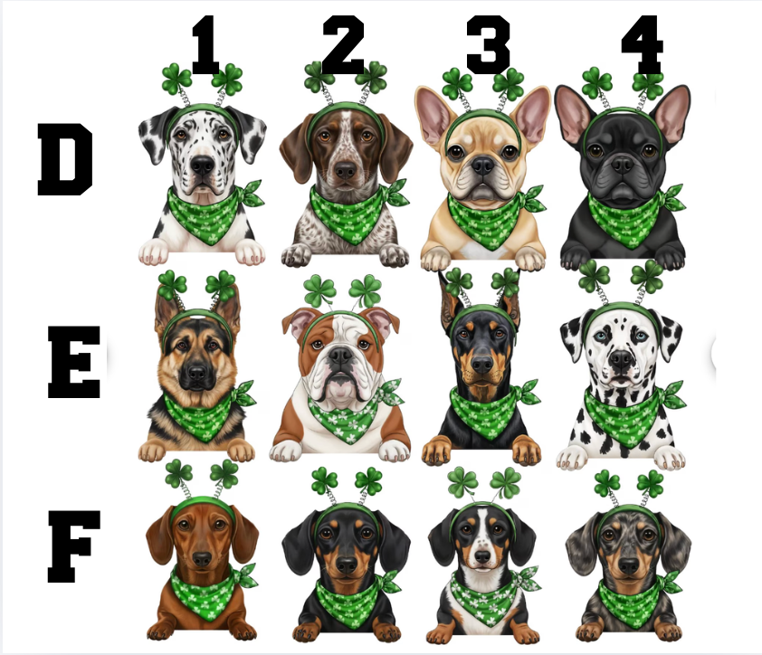 St. Patrick's Day Dog Breed Tee