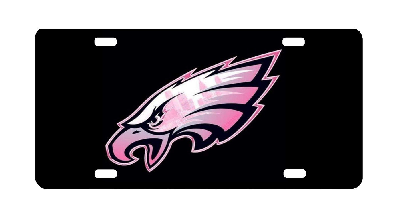 Pink Eagles License Plate