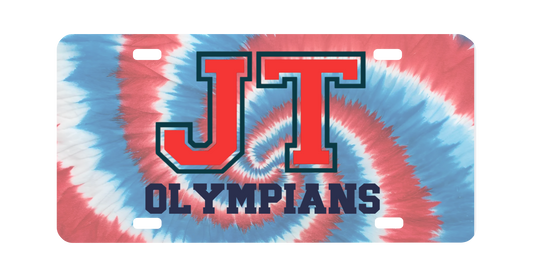 Tie Dye JT License Plate