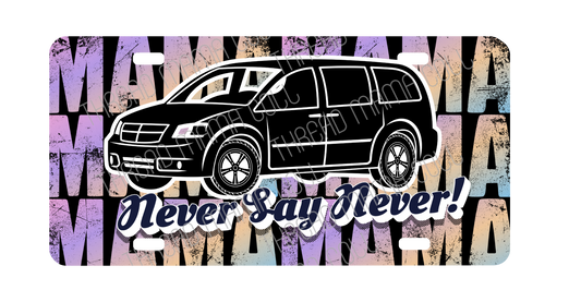MiniVan Mama License Plate